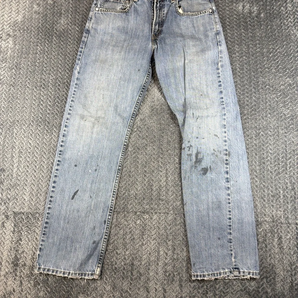 Levis 514 Jeans Mens 29x29 Medium Dark Wash Cotton Slim Straight Denim Workwear